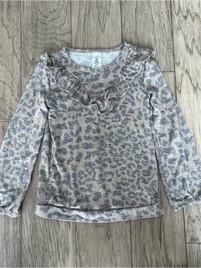 Carter's 4t Faded Leopard Print Long Sleeve Shirt
